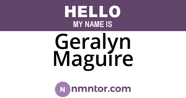 Geralyn Maguire
