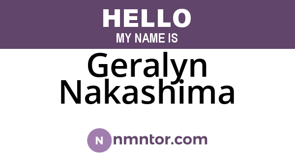 Geralyn Nakashima
