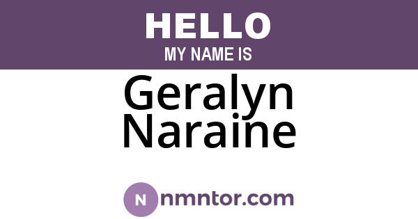 Geralyn Naraine