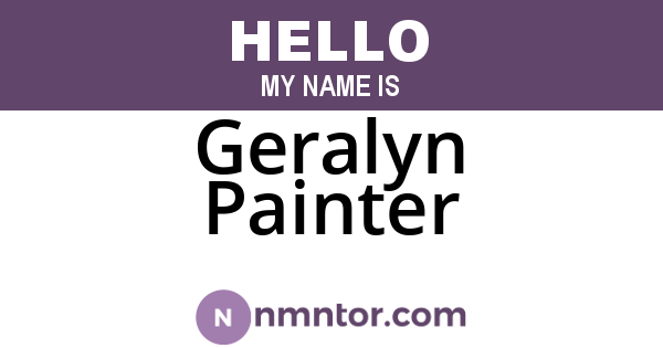 Geralyn Painter