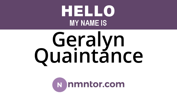 Geralyn Quaintance