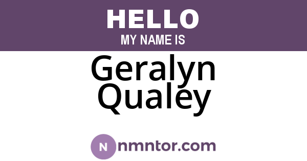Geralyn Qualey