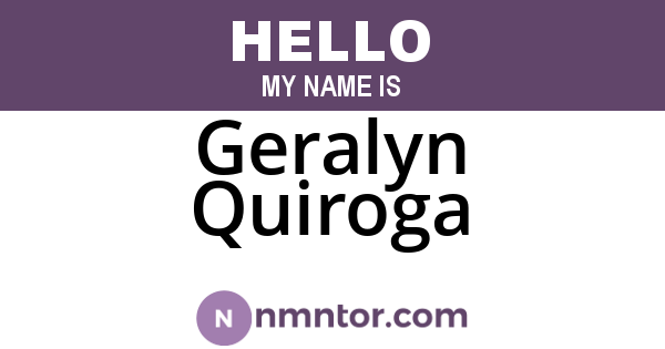 Geralyn Quiroga