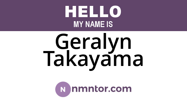 Geralyn Takayama