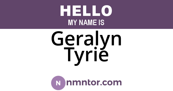 Geralyn Tyrie