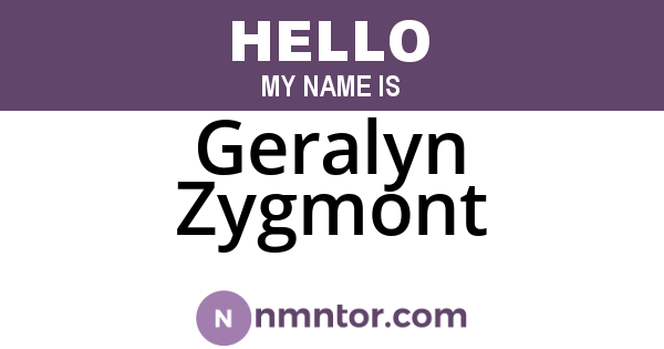 Geralyn Zygmont