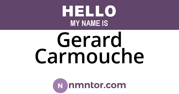 Gerard Carmouche