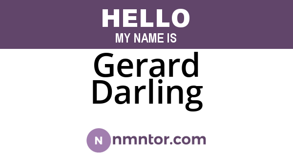 Gerard Darling