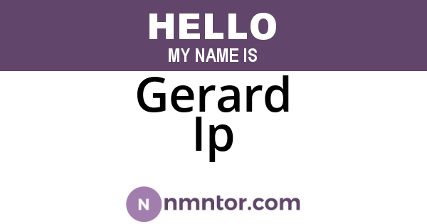 Gerard Ip