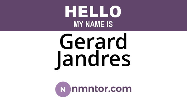 Gerard Jandres