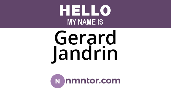 Gerard Jandrin