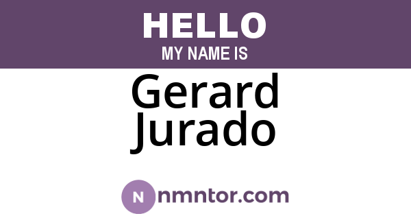 Gerard Jurado