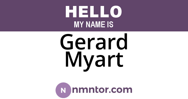 Gerard Myart