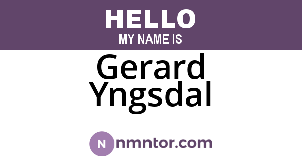 Gerard Yngsdal