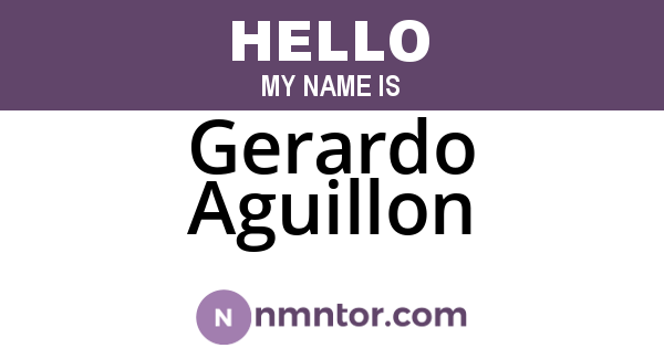 Gerardo Aguillon