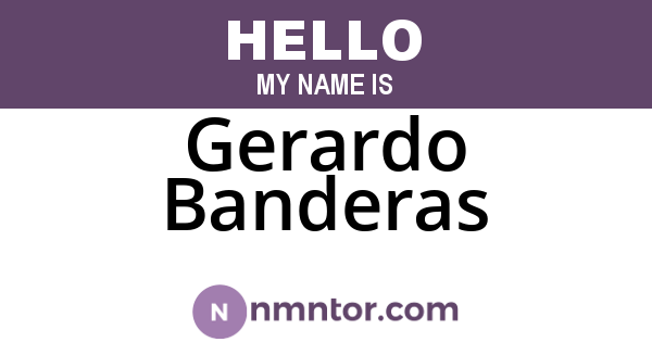Gerardo Banderas