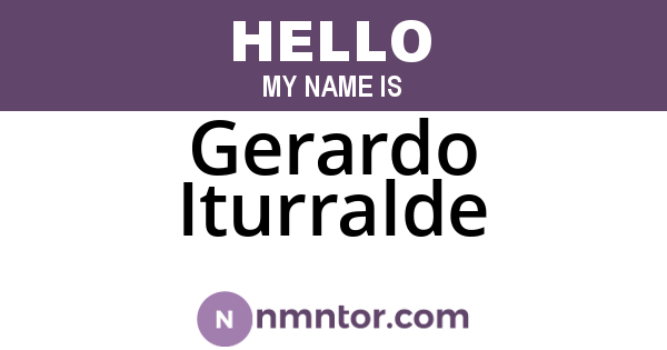 Gerardo Iturralde