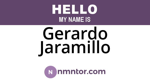 Gerardo Jaramillo