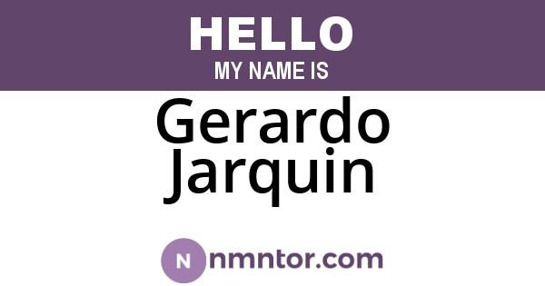 Gerardo Jarquin