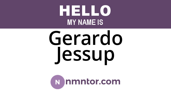 Gerardo Jessup