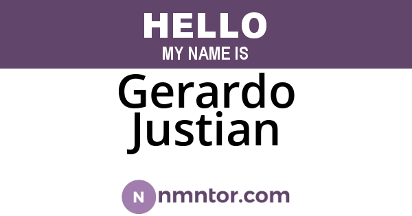 Gerardo Justian
