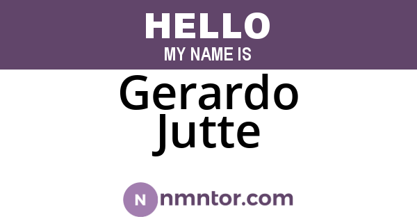 Gerardo Jutte