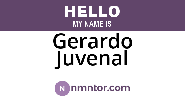 Gerardo Juvenal