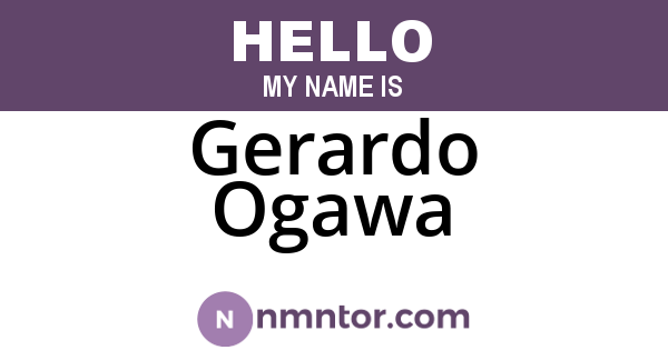 Gerardo Ogawa