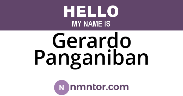 Gerardo Panganiban