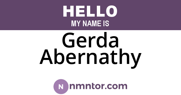 Gerda Abernathy
