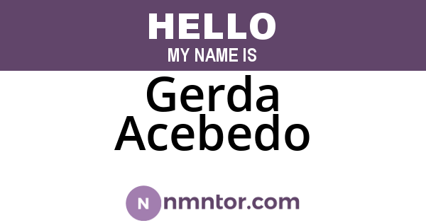 Gerda Acebedo