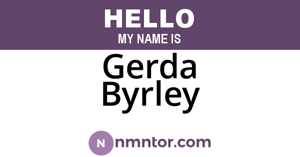 Gerda Byrley