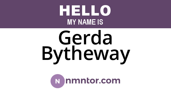 Gerda Bytheway