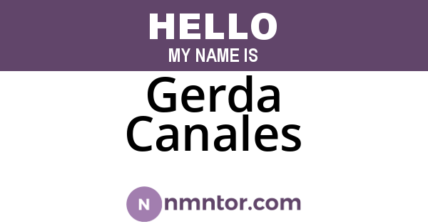 Gerda Canales