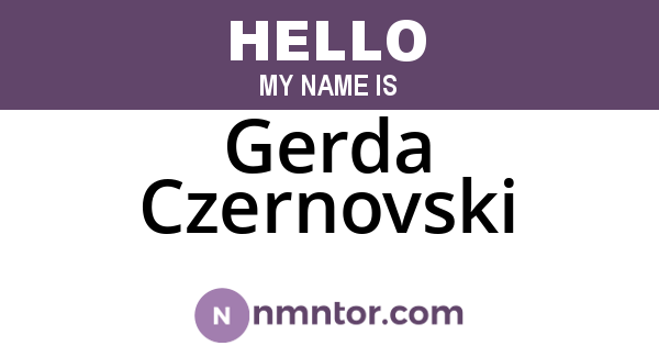 Gerda Czernovski