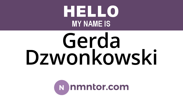 Gerda Dzwonkowski