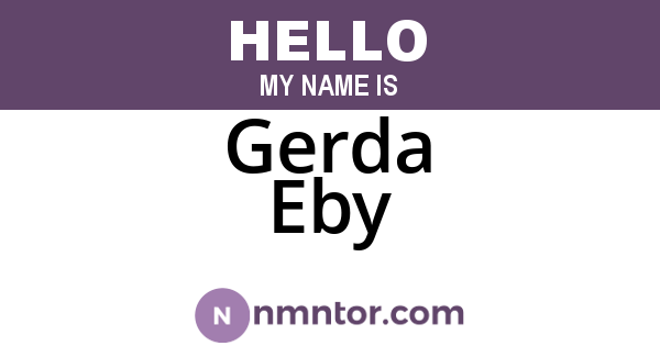 Gerda Eby