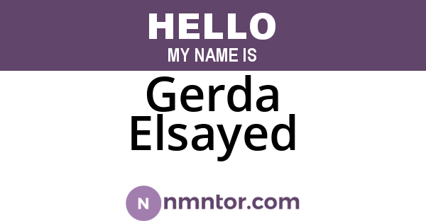 Gerda Elsayed