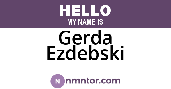 Gerda Ezdebski