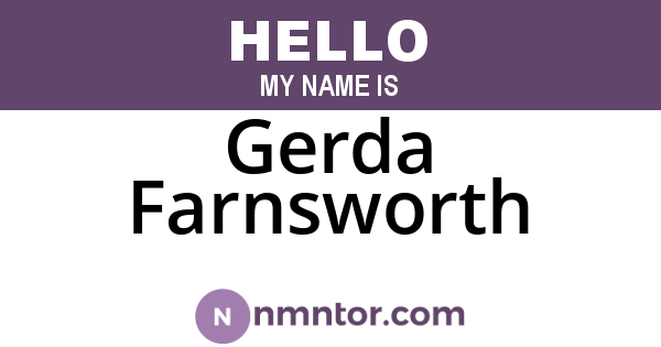Gerda Farnsworth