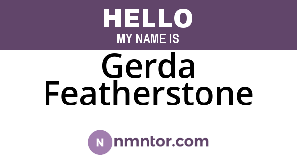 Gerda Featherstone