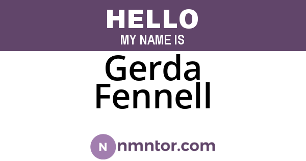 Gerda Fennell