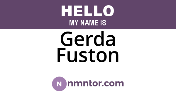 Gerda Fuston