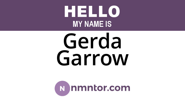 Gerda Garrow