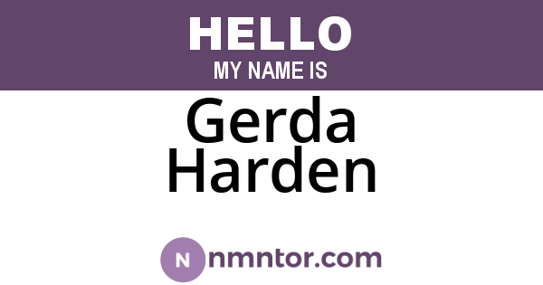 Gerda Harden