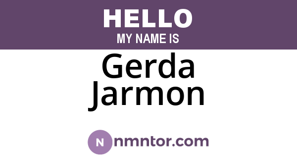 Gerda Jarmon