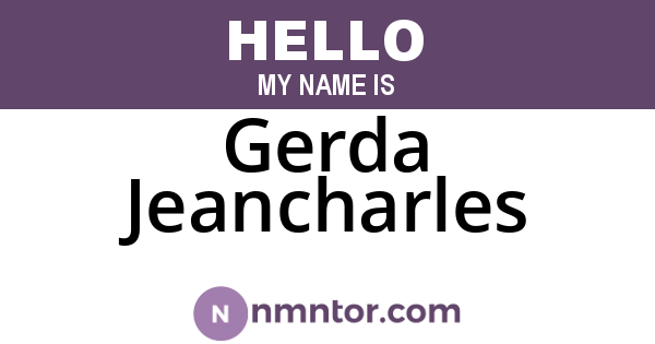 Gerda Jeancharles