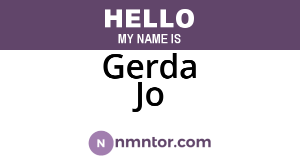 Gerda Jo