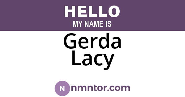 Gerda Lacy