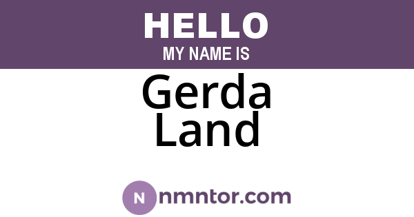 Gerda Land